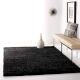 Modern Black Shaggy Hall Rug